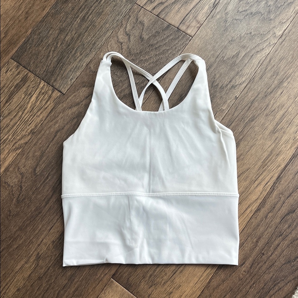 Electric Yoga White Crisscross Top - Picture 2 of 4